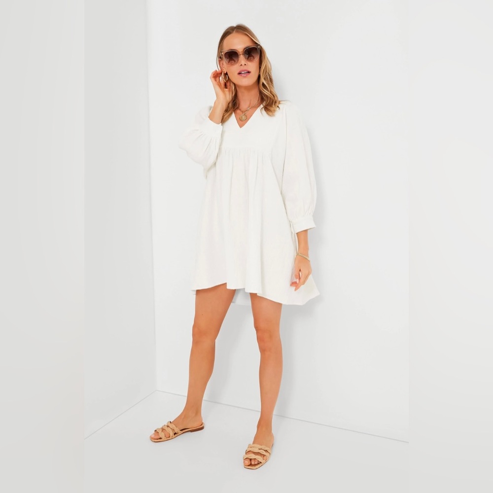 NWT Pomander Place White Gauze Millie Dress size M